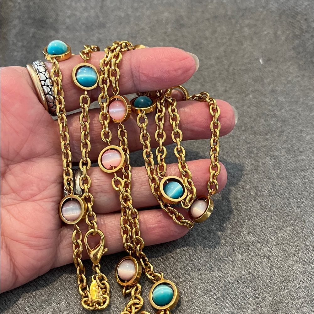 Joan Rivers Goldtone Cateye Colorful Necklace - Picture 6 of 6